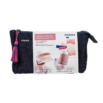 Korres Wild Rose Brightening Expert Duo – Κρέμα & Serum σε Νεσεσέρ